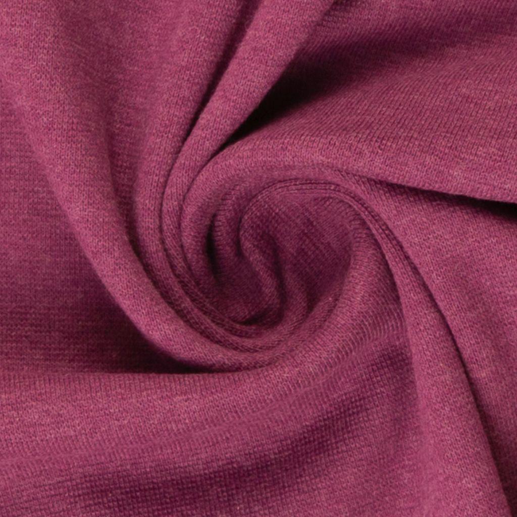 Bündchenware melange himbeerpink